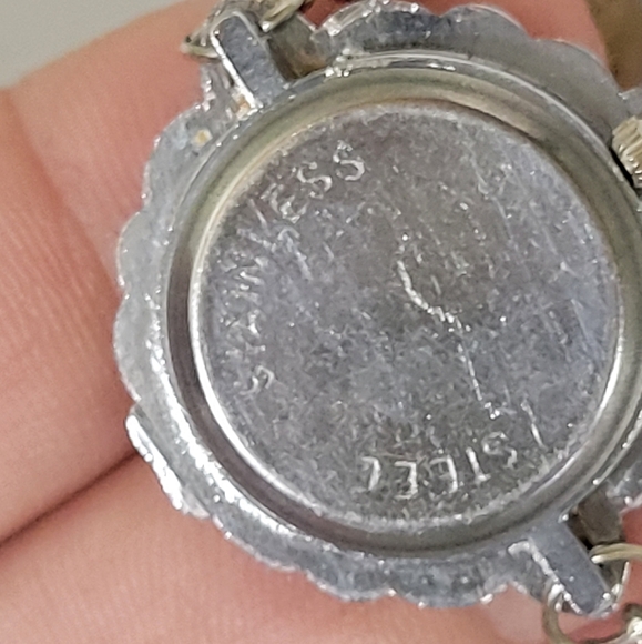 Vintage style watch charm bracelet with 4 charms. UNIQUE!!  925 - Picture 6 of 6